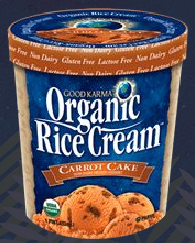 carrot cake organic rice cream